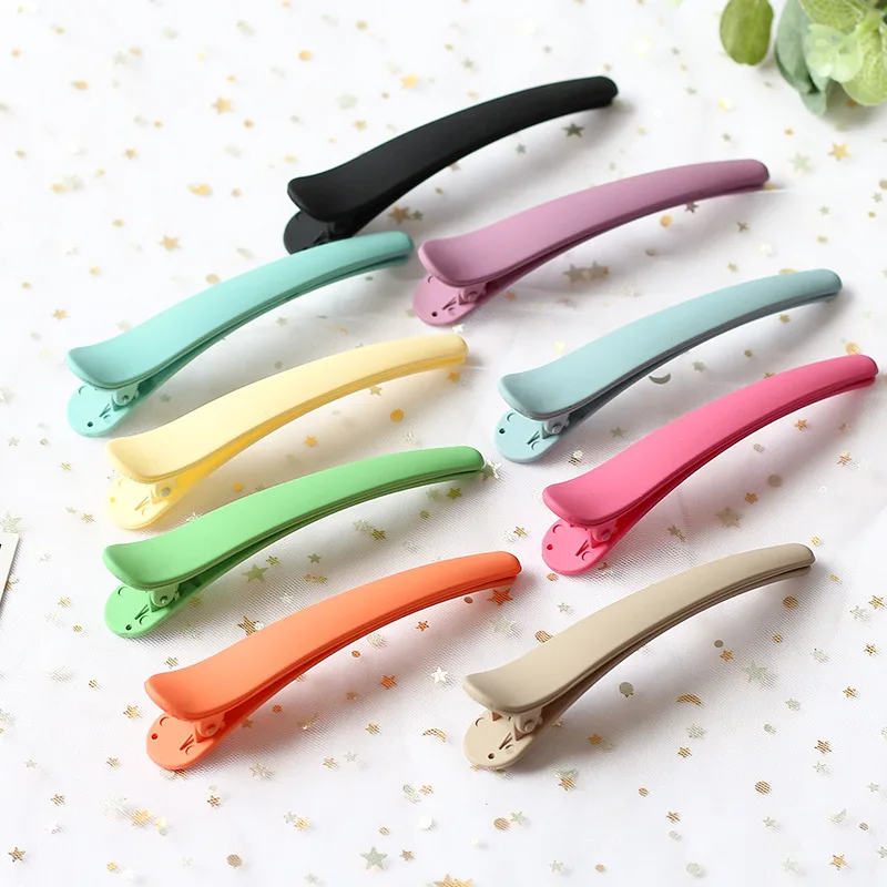 New 1PC Women Fashion Acetate Acrylic Alloy Hairpins Cute Scrub Solid Barrettes Headbands Girls Headwear Hair Accessorie