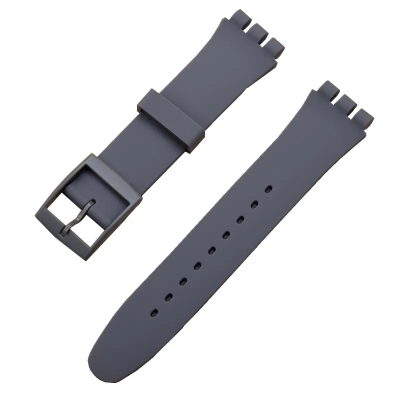 Watch Strap for Swatch Strap Silicone Watchband Replacement Watch Band 17mm 19mm 20mm Rubber Strap Men Women Watch Accessories