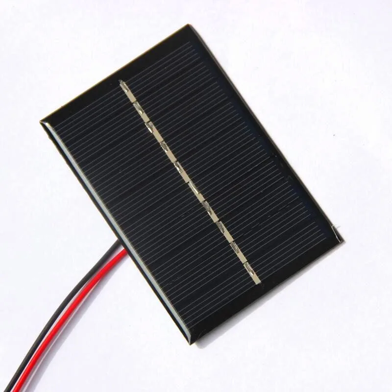 5V 120mA Mini Solar Cell 0.6W Polycrystalline Solar Panel Module With Wire DIY Solar Charger for 3.7V Battery 84*56MM 10PCS