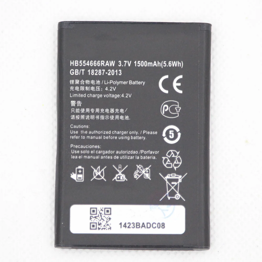 For Huawei Battery 1500mAh HB554666RAW Battery Replacement for Huawei E5375 E5330 E5336 E5372 EC5377 smartphone Battery