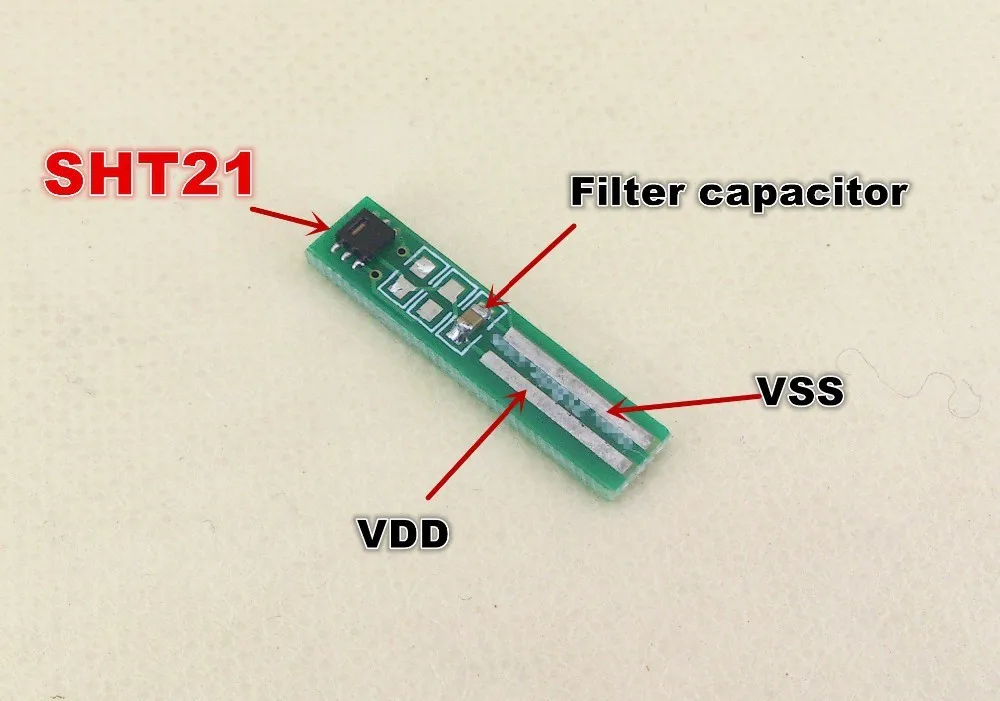 Temperature and humidity sensor SHT21 + PCB+Filter capacitor freeshipping