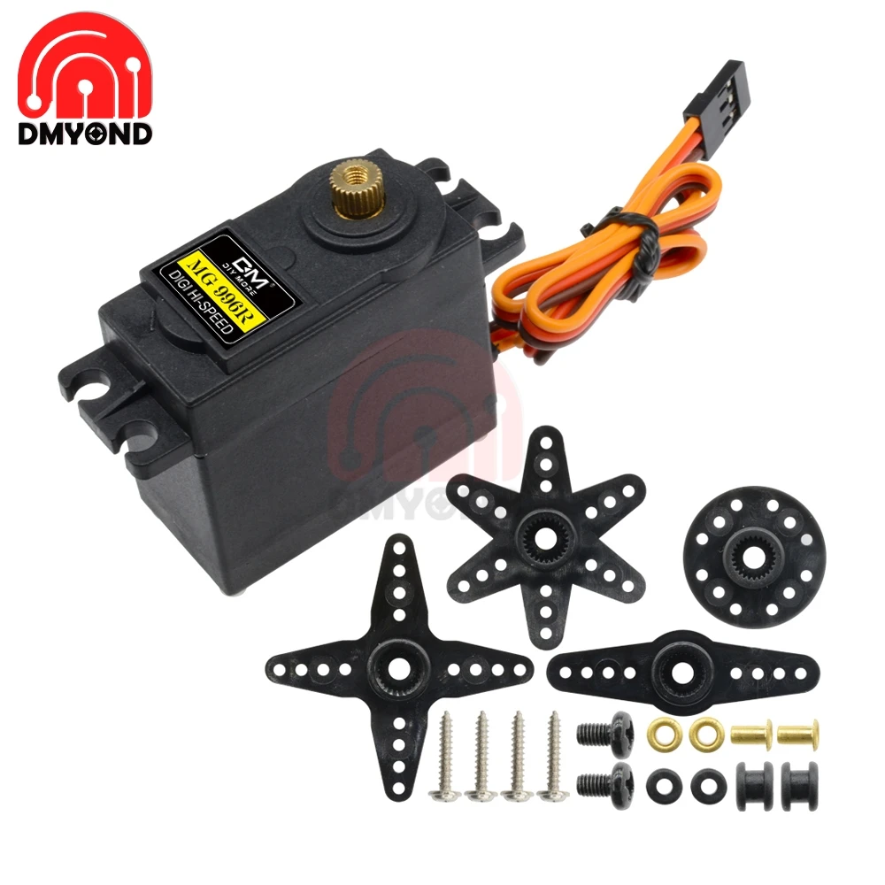 Engrenagens de Metal rc Digitais Servomotor Alto Torque de Motor de Helicóptero Carro Barco Mg996 mg 996r Mg996r mg 996