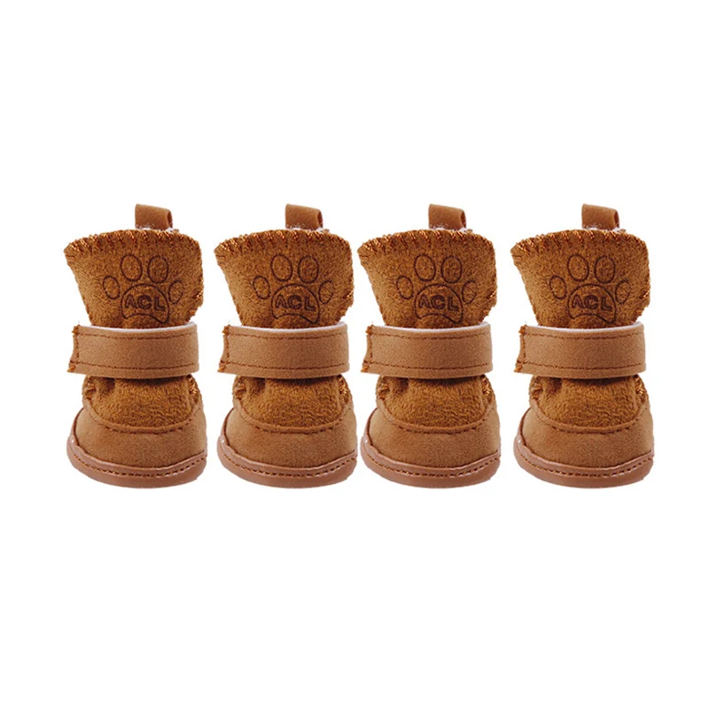 Best Selling Warm Winter Pet Shoes for Small Dogs Non-slip Dog Cat Snow Boots Chihuahua Shih Tzu Shoes Mascotas Zapatos Perro