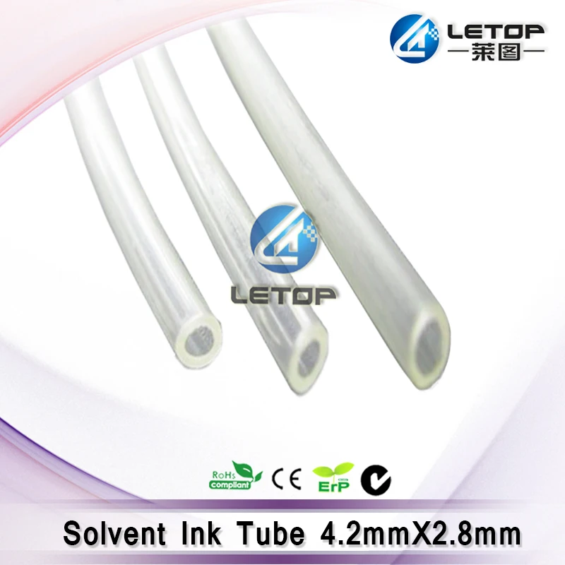 Imagem -02 - Tubo da Tinta para a Estação 4.2*2.8 mm do Amortecedor da Cabeça de Impressão da Impressora Dx4 Dx5 Única Linha Transparente