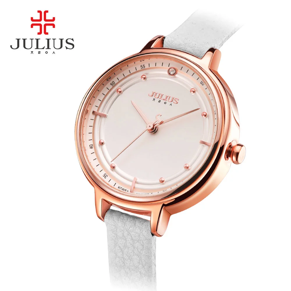 JULIUS JA-905 2019 New Luxury Rose Gold Lady Watch For Woman Girls Gift Gold Silver Whatch Relogio Feminino Dourado Marca Famosa