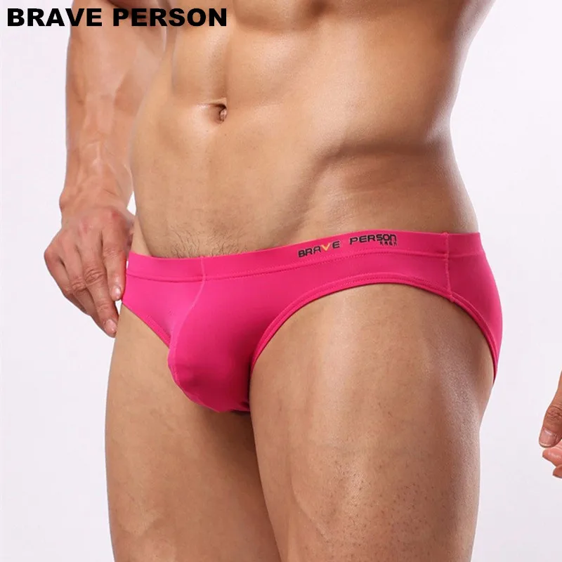 Men\'s Sexy Underwear Briefs Brave Person Brand Underwear Male Nylon Brief for Men Panties B1129