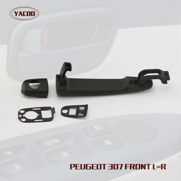 FREESHIPPING 1PCS FRONT OUTSIDE DOORHANDLE FOR PEUGEOT 307 ( LEFT=RIGHT)