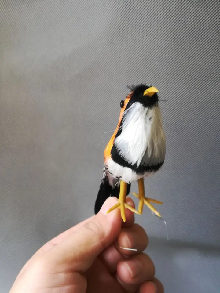 Echt leben Vogel bunte federn Zebra Finch vogel über 14cm, home garten dekoration dreharbeiten prop geschenk h1499