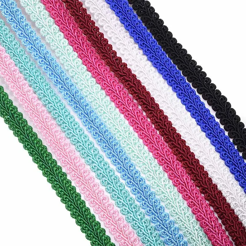 5 Meter 12mm Centipede Lace Ribbon Braided Curve Lace Trim Fabric For Wedding Garment Decoration DIY Clothes Sewing Accessories