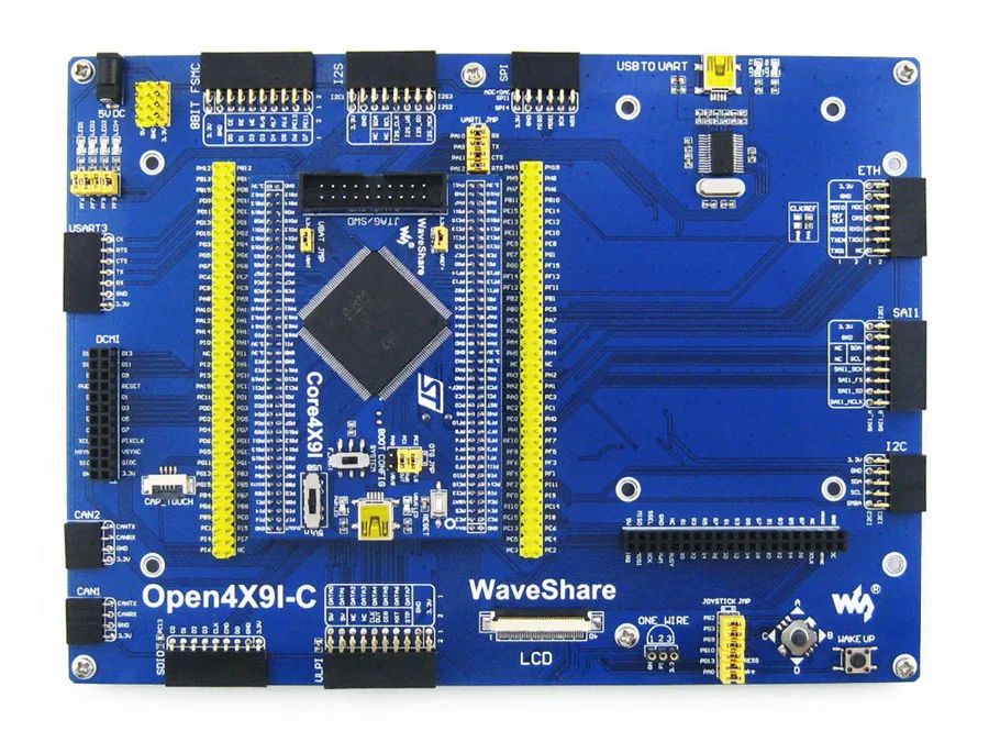 Imagem -05 - Waveshare Stm32f429igt6 Stm32f429 Stm32 Arm Cortex m4 Placa de Desenvolvimento Várias Interfaces = Placa Mãe Padrão Open429i-c