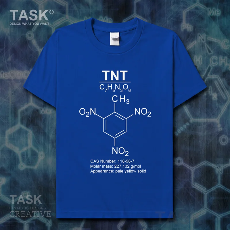 Explosion TNT Molecular Formula Chemistry Subject t-shirt new Tops t shirt mens clothes Short sleeve Fashion summercotton 01