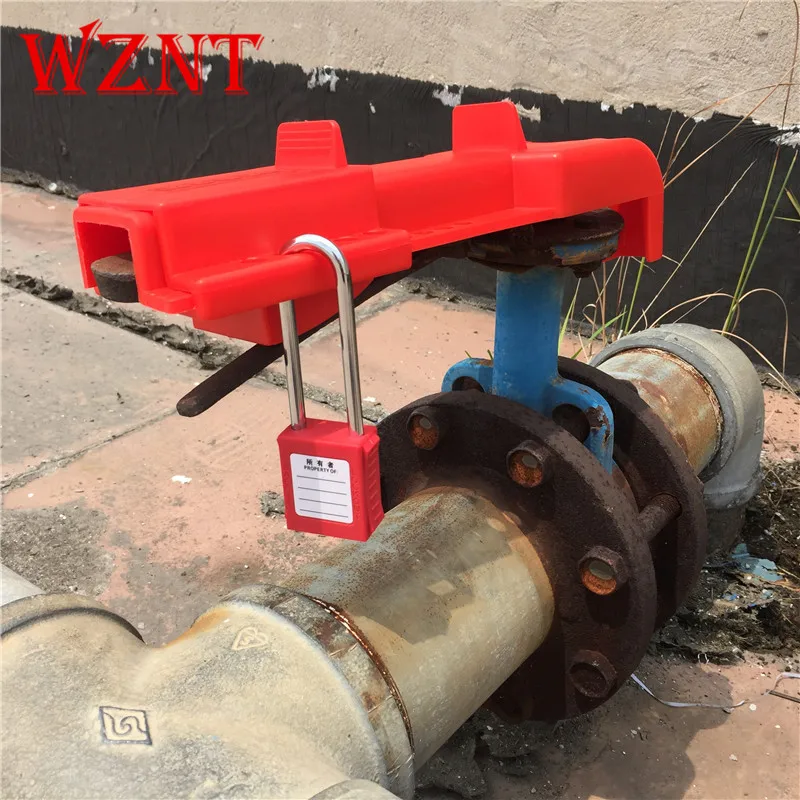 Free shipping Red Universal Butterfly Valve Lockout ,butterfly valve locking device