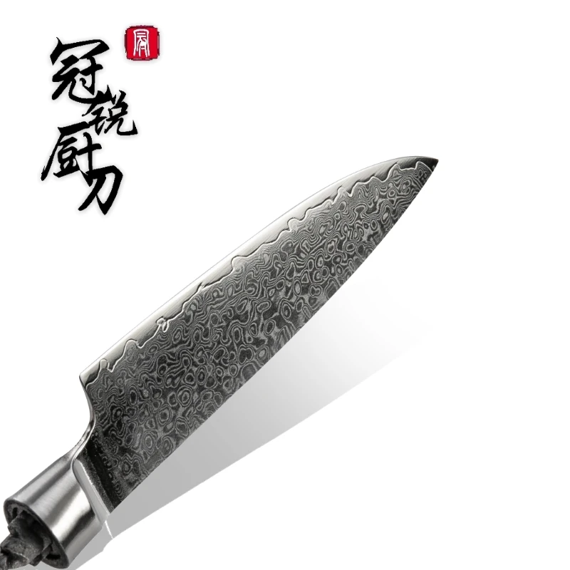 Damascus Knife Blank Blade VG10 Japanese Damascus Steel DIY Tools Kitchen Knives Parts Hobby Chef\'s Paring Knife 67 Layers PRO