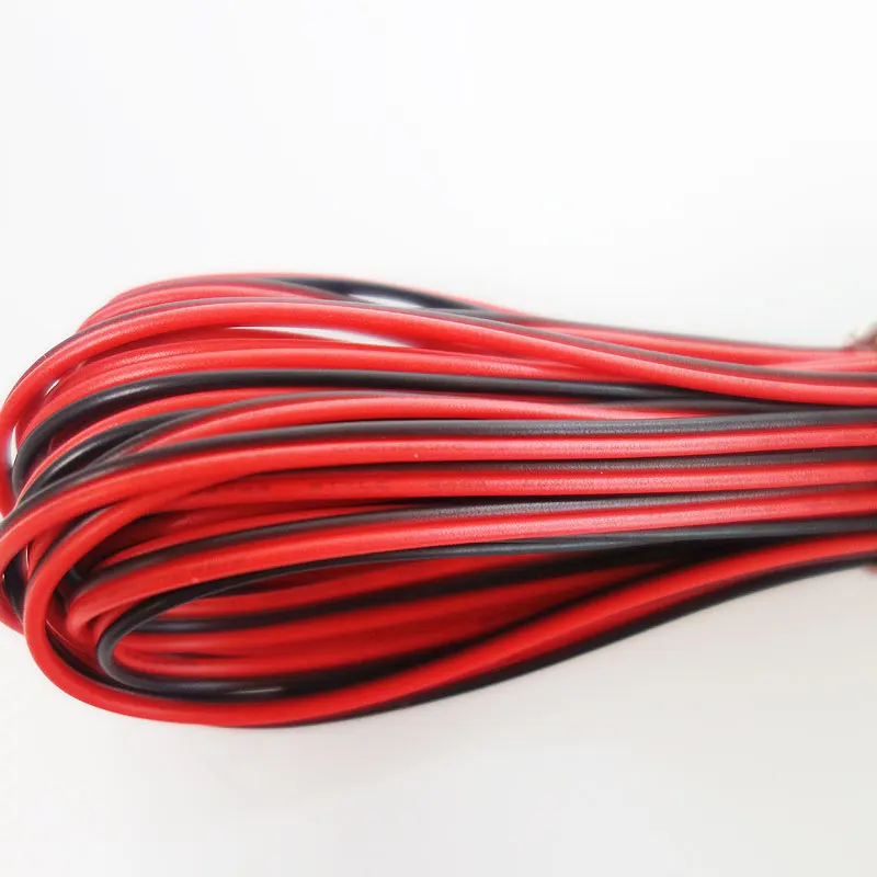 Imagem -05 - Pinos 18awg 20awg 22 Awg Vermelho Preto Led Cabo de Extensão Fio 100m