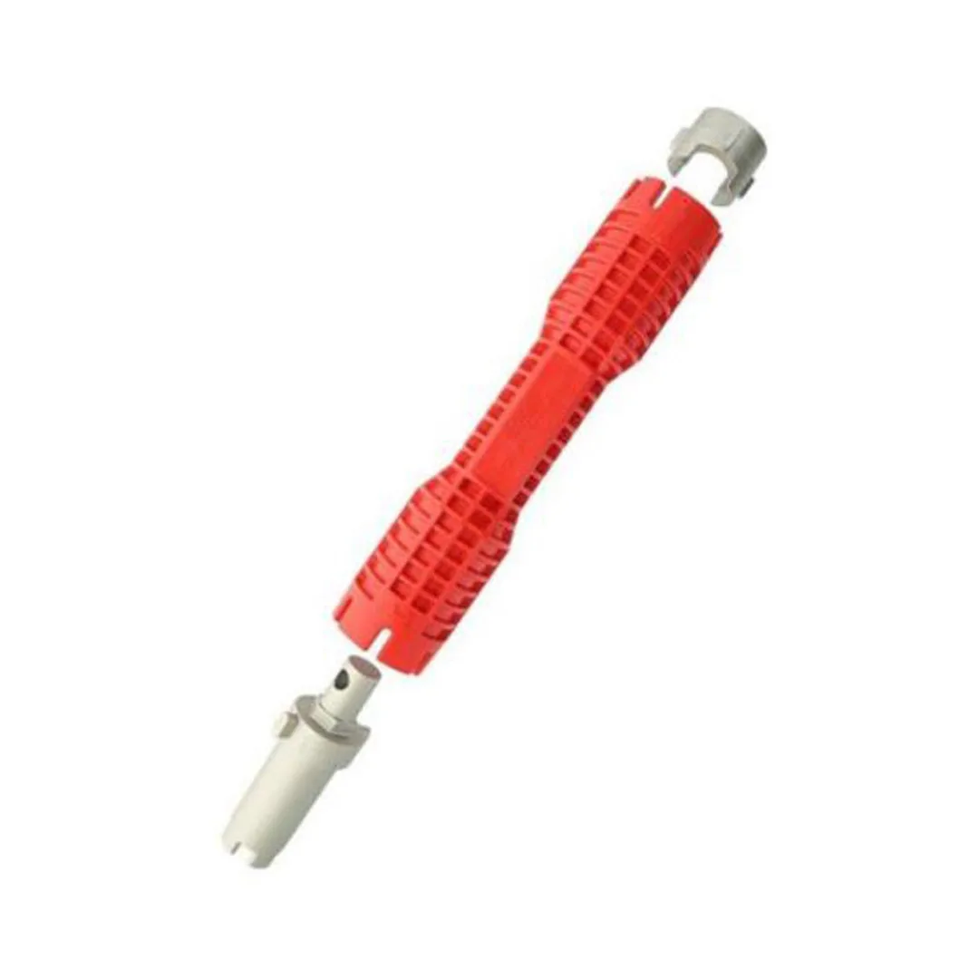 Multifunctional water pipe wrench Faucet and Sink Installer Wrench Red Lightweight Extra-Long Design Tool