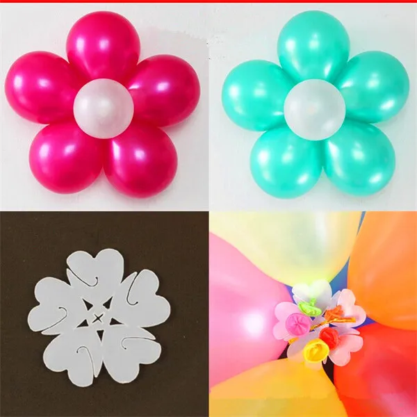 

5pcs Flower Balloon Clip Flower Balloon Clips Birthday Party Balls Clip Balls Helium Balloon Clips Anniversaire Balloon Buttons