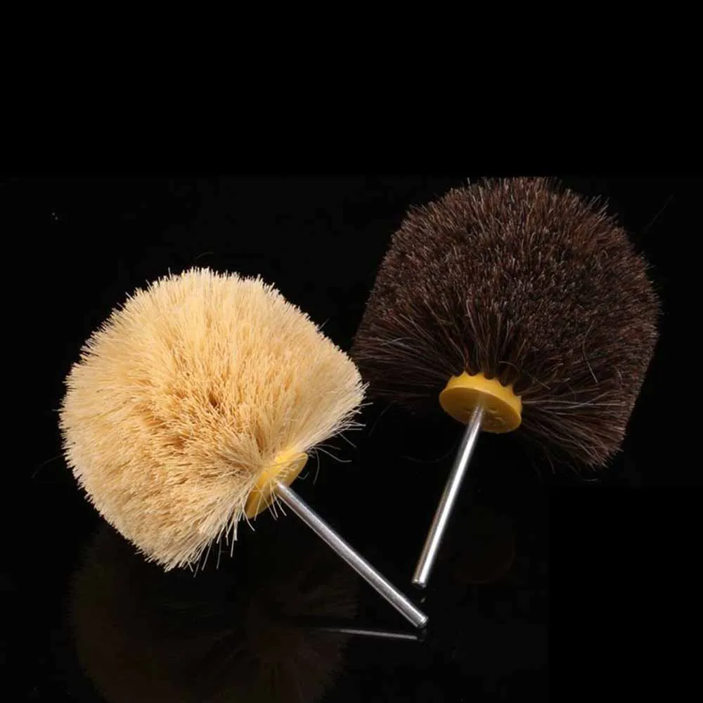 

Horse hair brush sisal oval embossed carving wood sanding wood flower head grinding surface of the polishing wax flower head