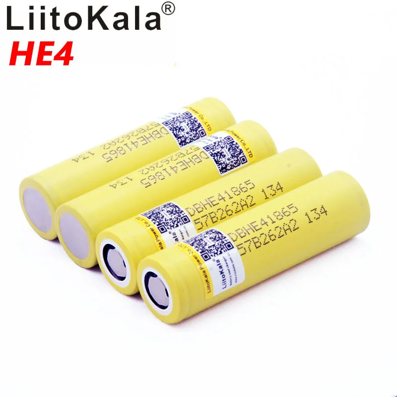 LiitoKala HE4 18650 akumulator litowo-jonowy 3.6V 2500 mAh akumulator może utrzymać, Max 20A, rozładowanie 35A