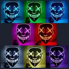 LED Halloween Mask Glow Dark #4