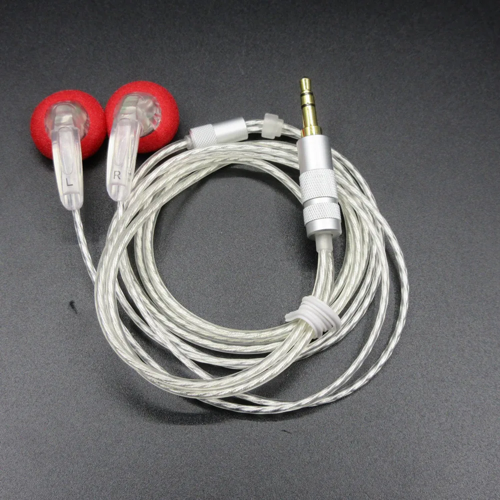 FENGRU Earphone In-ear MX500S/MX760, Earphone kepala datar DIY, earbud Bass HiFi, earbud DJ, suara Bass berat