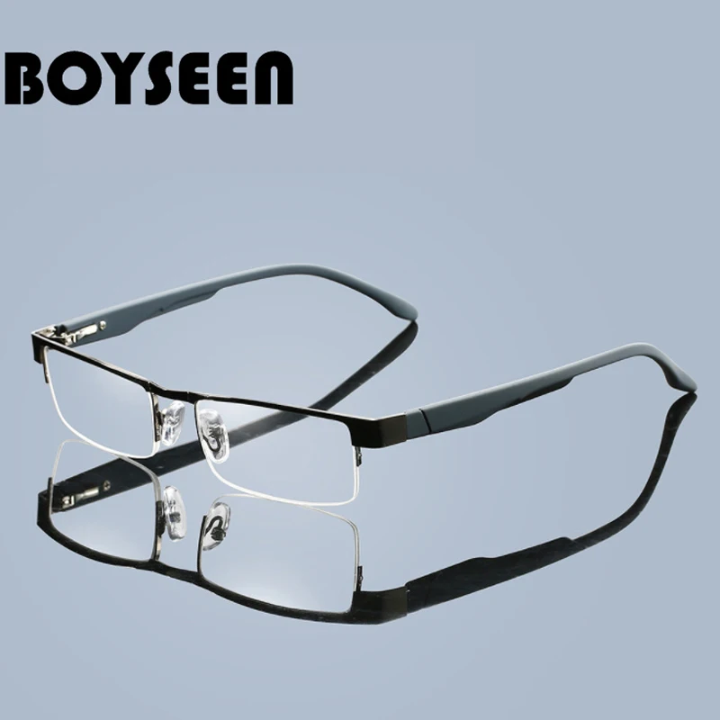 High Quality Men Titanium Alloy Eyeglasses Non Spherical 12 Layer Coated Lenses Reading Glasses+1.0 +1.5 +2.0 +2.5 +3.0 +3.5+4.0