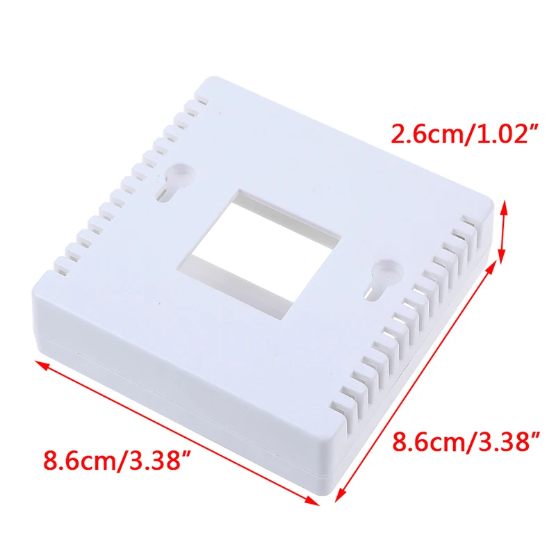 1PCS White Plastic Project Box Enclosure Case For DIY LCD1602 Meter Tester With Button 8.6x8.6x2.6cm 86