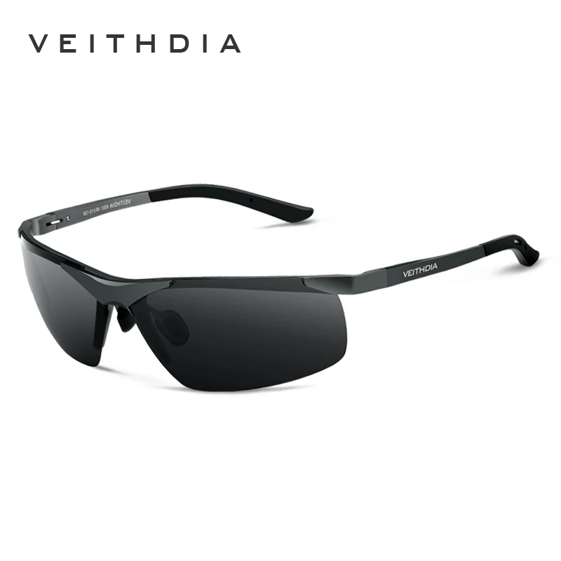 VEITHDIA Brand Designer Men\'s Sunglasses Outdoor Sports Fishing Aluminum Polarized UV400 Lens Sun Glasses Eyewear For Male 6501