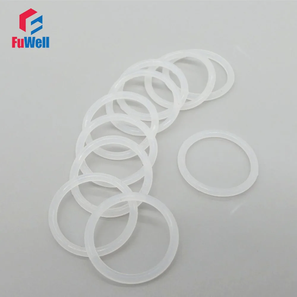 

Transparent O-ring Silicon Gasket Food Grade 2.4mm Thickness OD 110/115/120/125/130/135/140/145/150mm Rubber Ring Seal Grommets