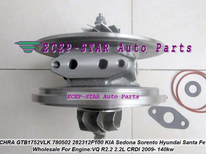 Turbo Cartridge CHRA Core 780502 780502-0001 28231-2F100 780502 5001S 28231 2F100 Sedona Sorento For Hyundai Santa Fe R2.2 2.2L