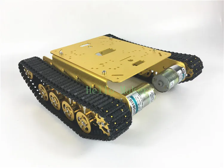 Tanque amortiguador TS100, chasis de coche con orugas, 37 motores, Robot de plataforma de desarrollo de coche inteligente