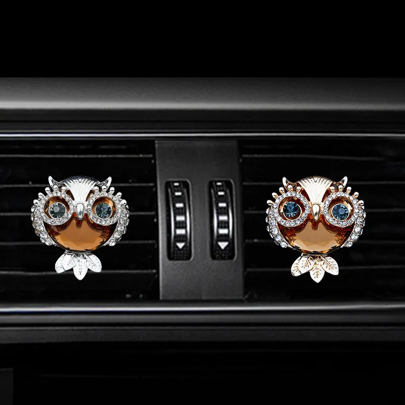 Owl Style car air freshener perfume bottle diffuser   in the car auto Air conditioner outlet vent air Perfume clip