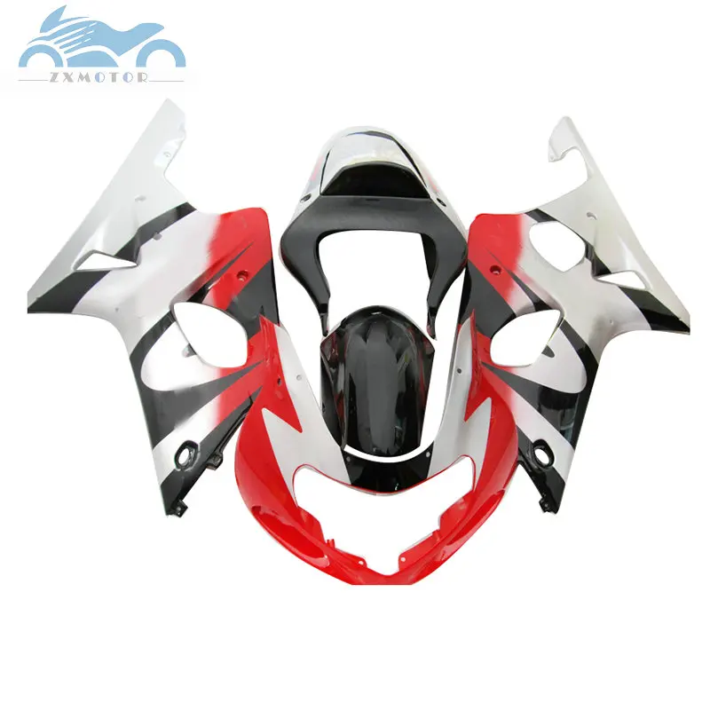 

Free Custom Fairing kit for SUZUKI 2000 2001 2002 GSXR1000 K2 ABS motorcycle fairings bodywork 00-02 GSXR 1000 red silver parts