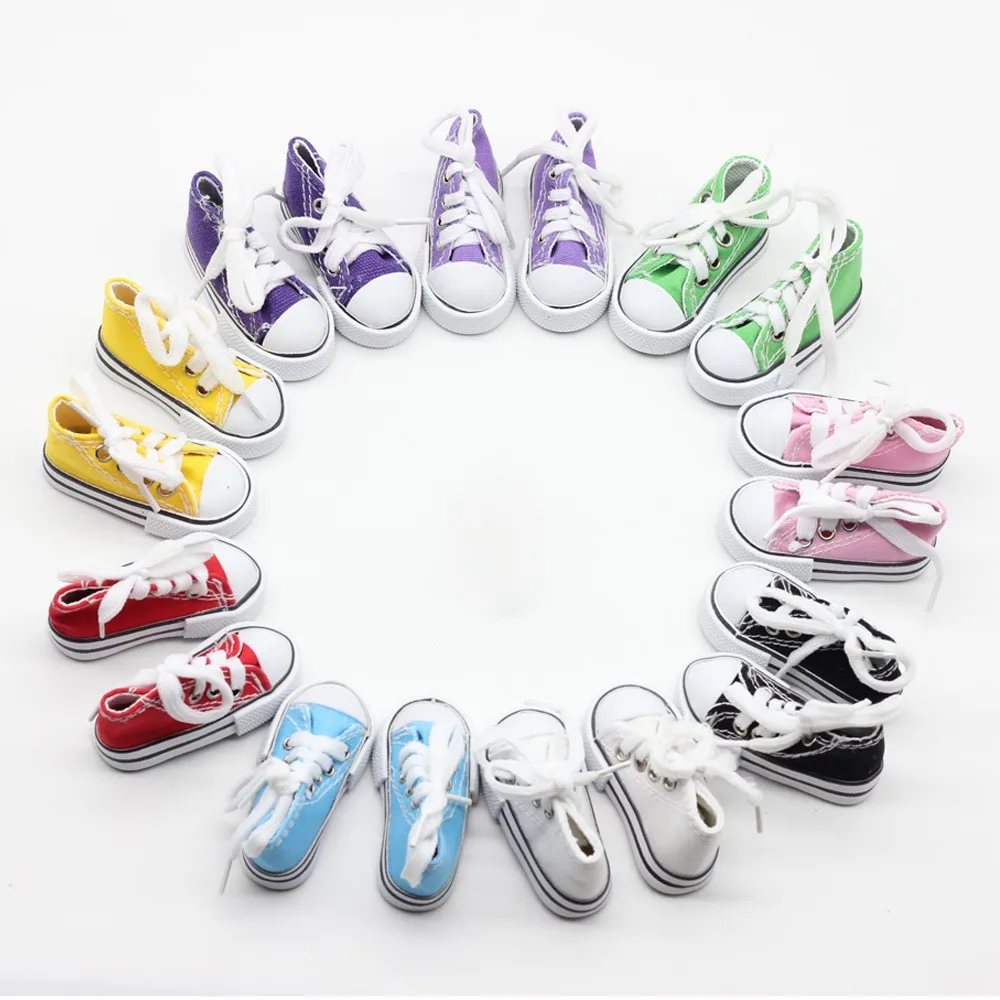 1 Pair 7.5cm Sneakers for dolls Shoes for 1/3 BJD 16 inch Dolls Boots Dolls accessories