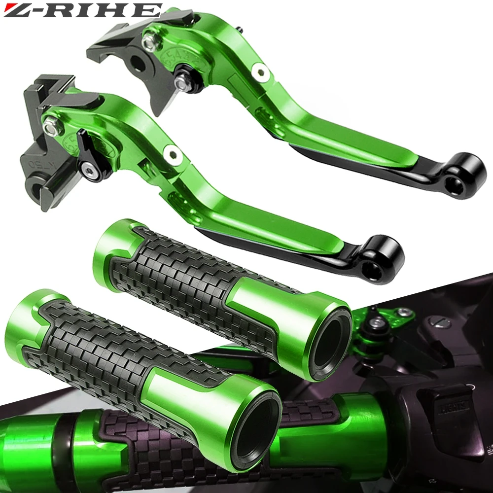 

For Kawasaki Z750 Z 750 2007 2008 2009 2010 2011 2012 Motorcycle Adjustable Folding Brake Clutch Levers Handlebar Hand Grips