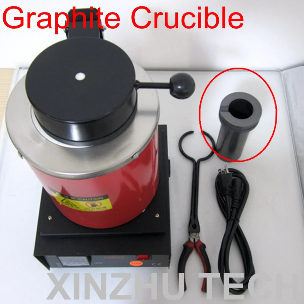 2KG Capacity Graphite Pot Gold Melting Furnace Accessories Graphite Crucible Jewelry Melting Crucible Scrap Casting Refining