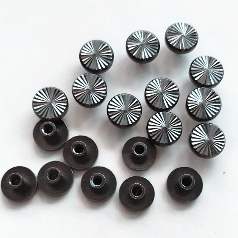 XUNZHE New 20pcs 10*5 mm Sunflower model Luggage Leather metal Craft Solid Screw Nail Rivet Head Belt/strap Rivets Book screws