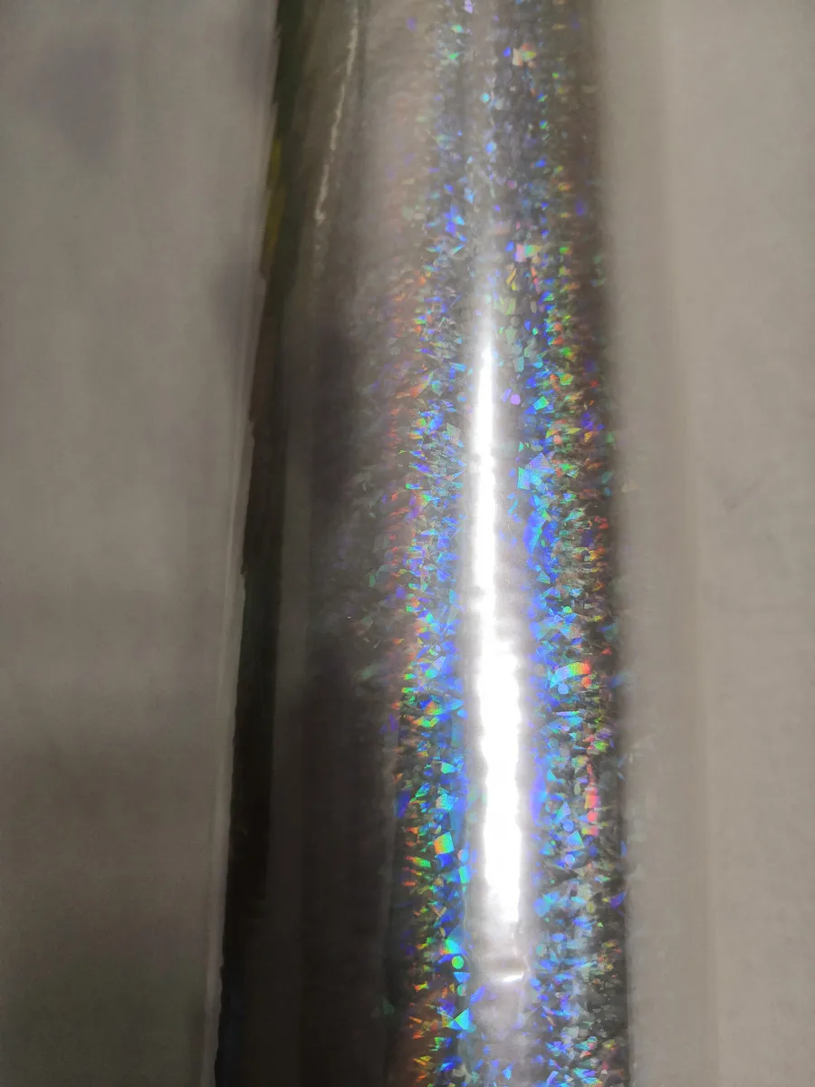 64cm x 120m Holographic foil transparent foil different design mixed stamping foil hot press on paper or plastic  transfer