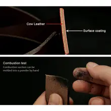 Men Leather Belt Genuine Leather Luxury Pin Buckle #4