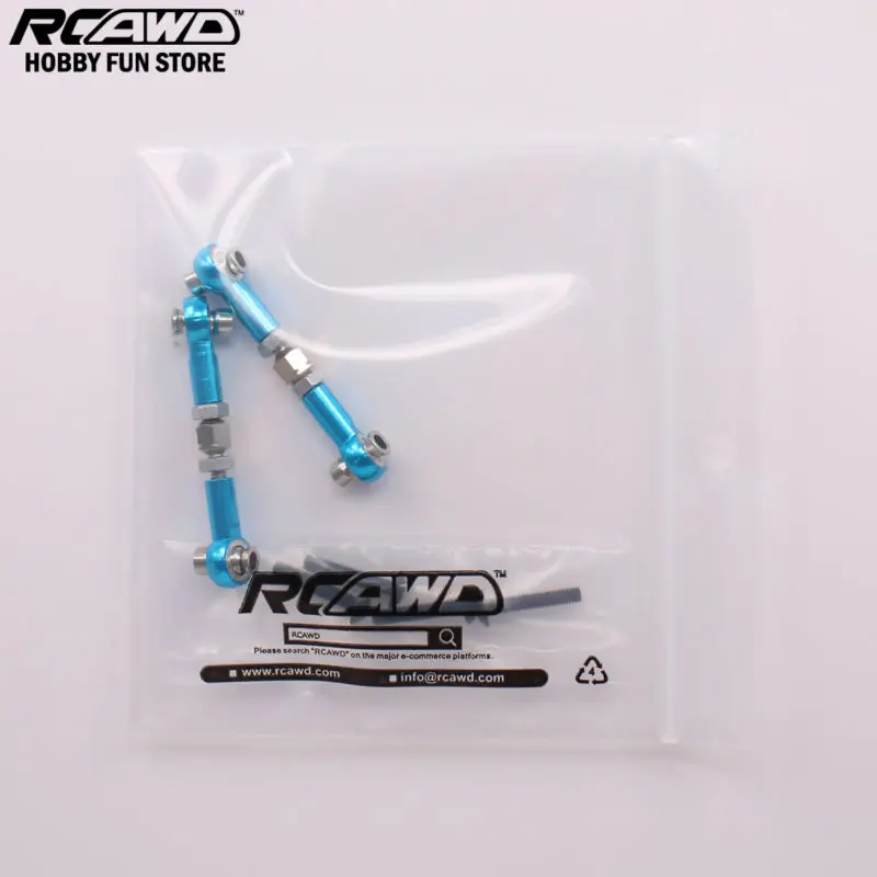 RCAWD HPI RS4 Adjustable Tie-Rod Turnbuckle Arm Steering Servo Link For Rc Hobby Car 1/10 HPI RS4 113696 Alloy Aluminum 6061-T6