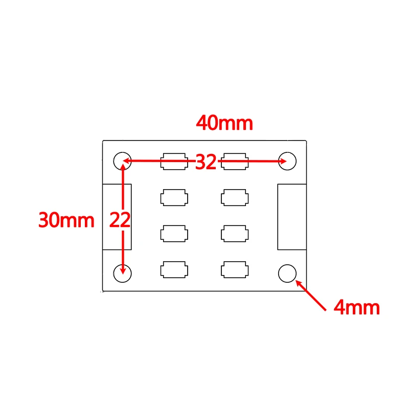 2/4pcs 40*30mm A4988 DRV8825 Stepper Motor Driver Filter Eliminator Texture Dupont Line For 42 motors 3D Printer Parts Module