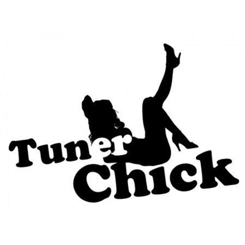 Humour Interesting Tuner Chick Vinyl Car Window Decal Sticker Rear Window Car Sticker