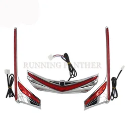 For Honda GL1800 F6B 2012-2016 Chrome LED Motorcycle Rear Light Vertical Strip Moto Fender Brake Tail Light Signal Case