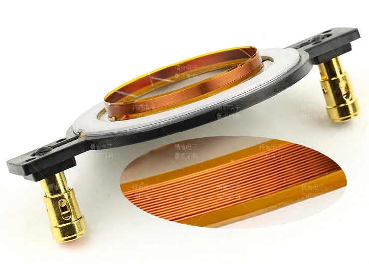 2 قطعة/الوحدة 44.4 مللي متر 44.5 مللي متر استبدال رئيس الجزء مكونات مكبر DIY 8O قبة الحجاب الحاجز فيلم استبدال صوت لفائف