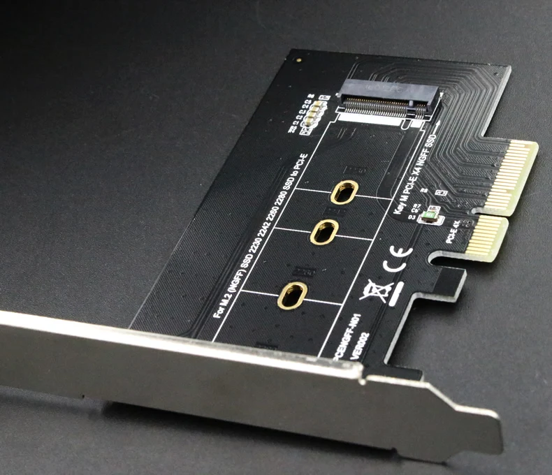 

PCIe to NGFF adapter card PCI-E X4 to NGFF (M.2) SSD hard disk adapter card Key M