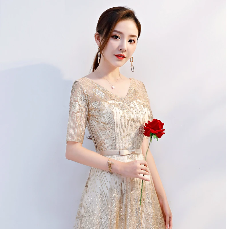 

Suosikki 2022 New Bling Sequined Lace Up Evening Dresses Backless Floor Length formal prom Party Gown