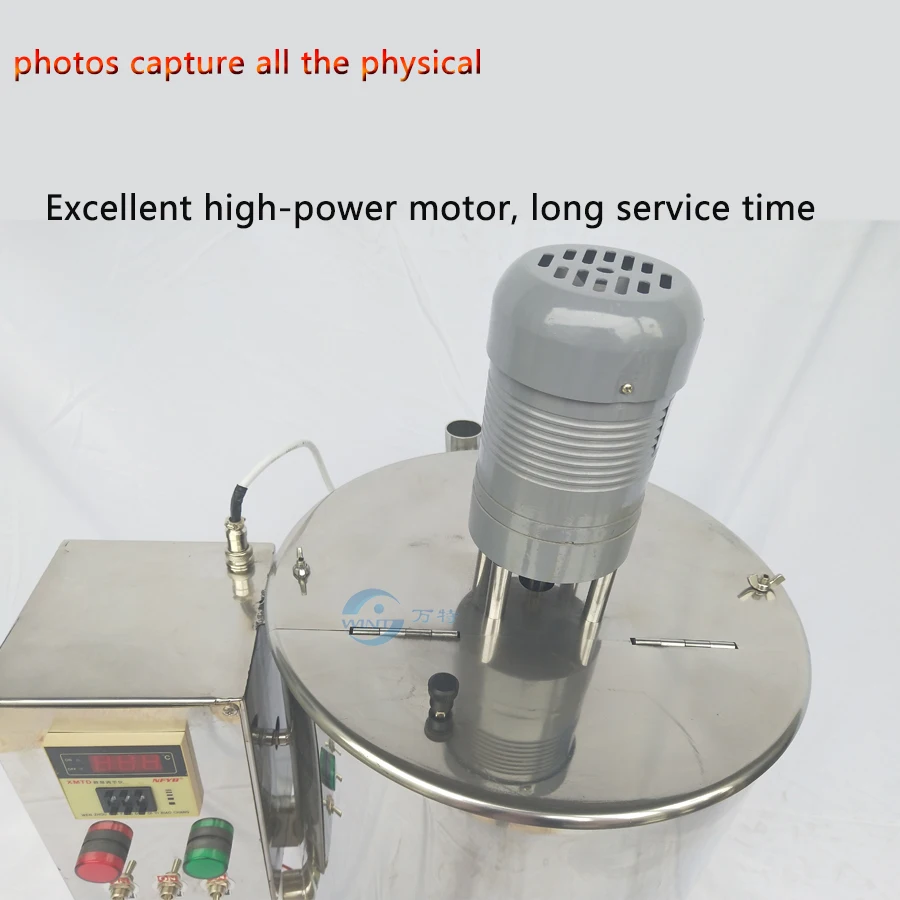 304 Stainless Steel Pemanas dan Pengadukan Mengisi Mesin Lipstik Krayon Keren Minyak Nail Polish Mengaduk Sabun Mengisi Machine15L