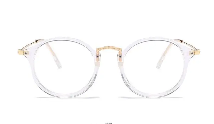 Transparent Retro Women Glasses Frame Fashion Men Eyeglasses Frame 2024 Round Clear Lens Glasses Optical Spectacle Frame