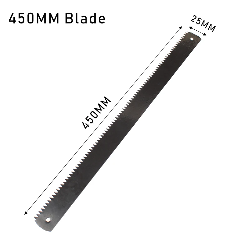 350mm 450mm 550mm Frame Saw Replacement Blade 65Mn Steel 7TPI Hand Saw Blades