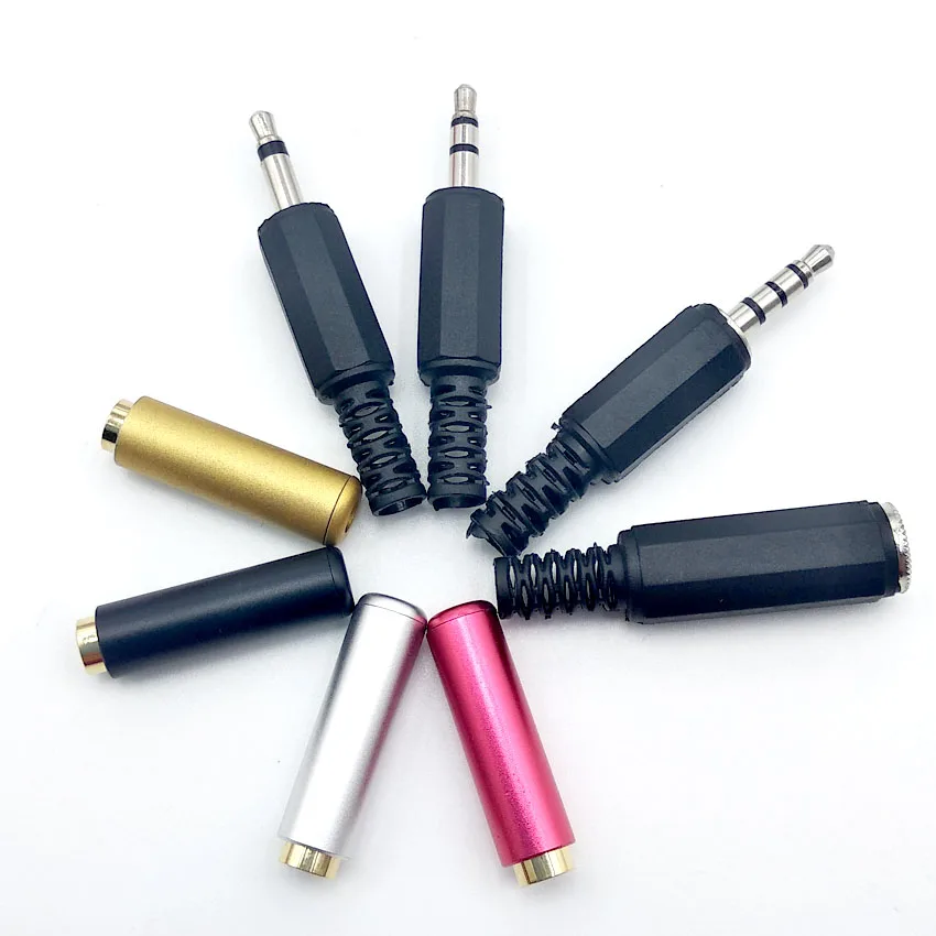 3.5mm Audio Stereo / Mono Plug jack 3.5 Male Female Plug Jack Charging Connector for Phone Headset Welding Type