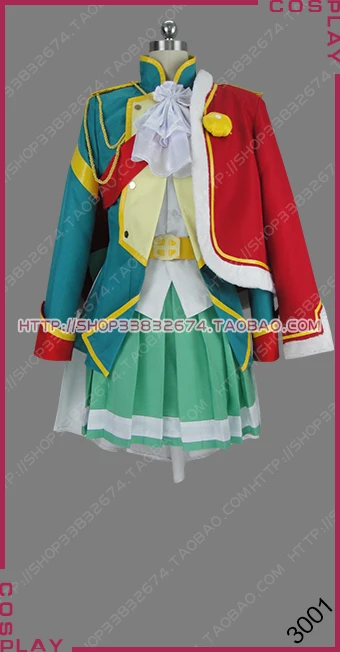 Girls' Opera Shoujo Kageki Revue Starlight Akira Mahiru Tsuyuzaki Mahiru Revue Ver. Outfit Dress Cosplay Costume S002